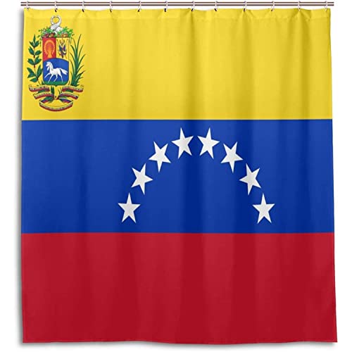 MEKPAM Flagge Von Venezuela Wasserdichter Polyester Duschvorhang Für Badezimmer 180X180cm von MEKPAM