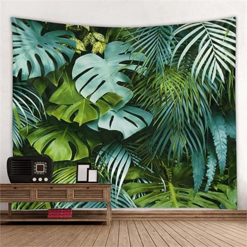 MEKPAM Wandteppich Mit Botanischem Palmblattdruck Tropische Landschaft Wanddekoration Hängende Decke Wohnkultur 230x180cm von MEKPAM