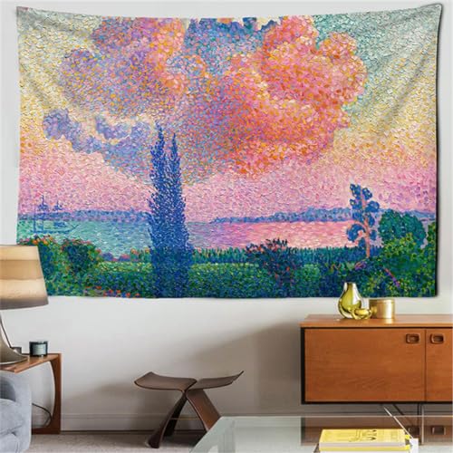 Stern Mond Nacht Van Gogh Malerei Gedruckt Wohnzimmer Dekoration Wandbehang Wandteppich Yogamatte Teppich Wohnkultur Kunst 150x130cm von MEKPAM