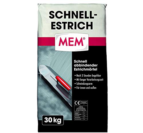 MEM Schnell-Estrich 30 kg - Schnell abbindender, schwindungsarmer Estr von MEM