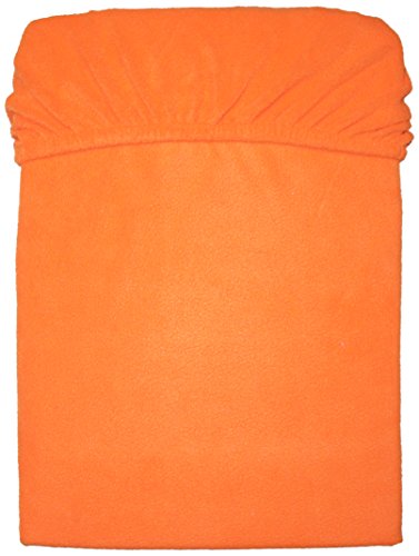 Mesana C-10004/38 Mikrofaser Fleece Spannbetttuch 180 - 200 x 200 cm, kuschelig weich und warm, viele Farben, orange terra von MESANA