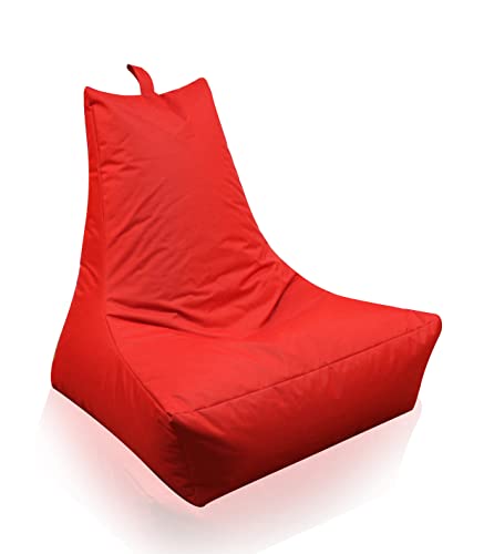 Mesana XXL Lounge-Sessel, ca. 100x90x80 cm, Sitzsack für Outdoor & Indoor, wasserabweisend, viele verschiedene Farben, rot von MESANA