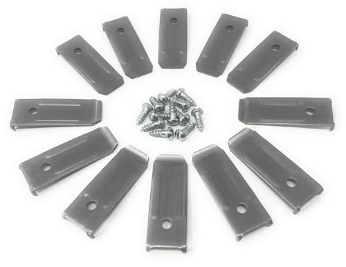 METAL MAGERY Stahl-Tisch-Blatt-Nivellierer mit Schrauben, Tisch-Blatt-Nivellierung, Hardware, 12 Stück von METAL MAGERY