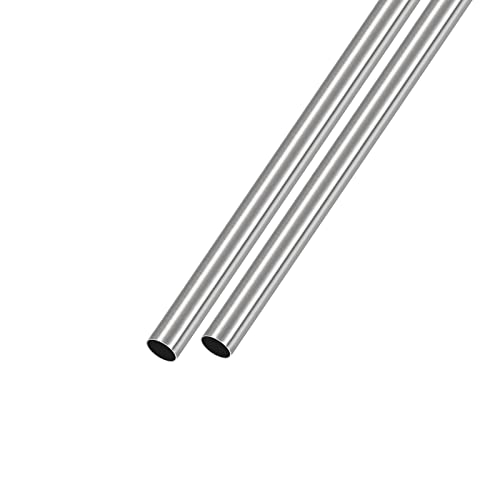 METALLIXITY 304 Edelstahl Rohr (6.35mm AD x 0.35mm Wand T x 300mm L) 2Stk Gerade Schläuche - für Haus Einrichtung Maschinen von METALLIXITY