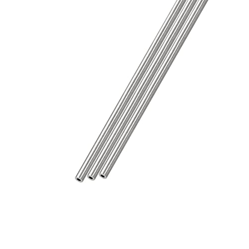 METALLIXITY 3Stk 316 Edelstahl Rohr (2mm AD x 0.5mm Wand T x 300mm L) Gerade Schläuche - für Haushalt Geräte Maschinen von METALLIXITY