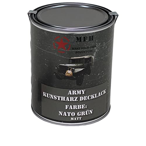 MFH Army Lack, matt, Dose, 1 l (NATO GRÜN) von MFH