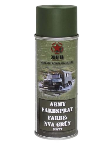 MFH Farbspray Lackspray Army, matt, 400 ml (NVA Grün) von MFH