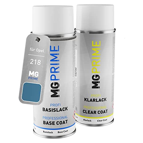 MG PRIME Autolack Sprühdosen Set für Opel 218 / 25L/PJ Saphir Blau Metallic/Sapphire Blue Metallic Basislack Klarlack Spraydose 400ml MG PRIME Autolack Sprühdosen Set für Opel 218 / 25L/PJ Saphir Blau Metallic/Sapphire Blue Metallic Basislack Klarlack Spraydose 400ml von MG PRIME