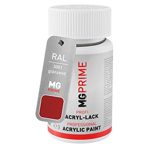 MG PRIME RAL 3001 Signalrot/Signal red glänzend Lackstift 50 ml schnelltrocknend von MG PRIME