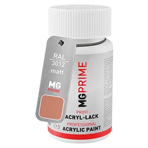 MG PRIME RAL 3012 Beigerot/Beige red matt Lackstift 50 ml schnelltrocknend von MG PRIME