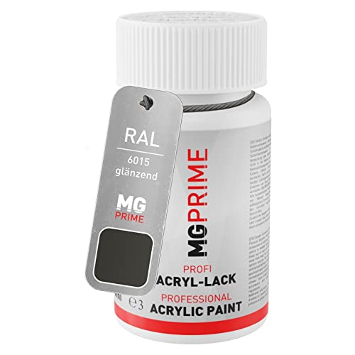 MG PRIME RAL 6015 Schwarzoliv/Black olive glänzend Lackstift 50 ml schnelltrocknend von MG PRIME