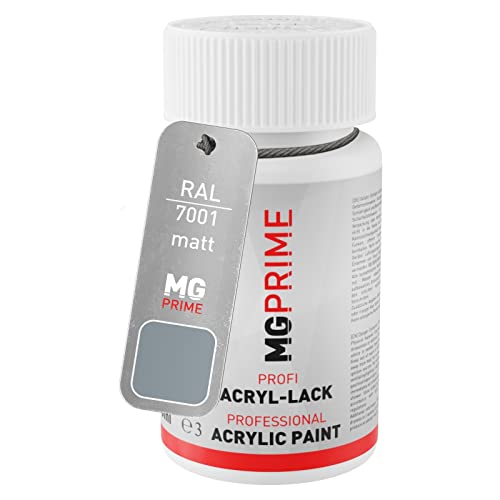 MG PRIME RAL 7001 Silbergrau/Silver grey matt Lackstift 50 ml schnelltrocknend von MG PRIME