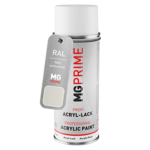 MG PRIME RAL 9002 Grauweiss/Grey white Spraydose 400 ml seidenmatt schnelltrocknend von MG PRIME