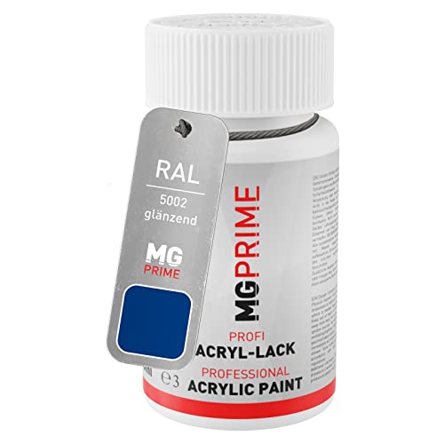 MG PRIME RAL 5002 Ultramarinblau/Ultramarine blue glänzend Lackstift 50 ml schnelltrocknend von MG PRIME