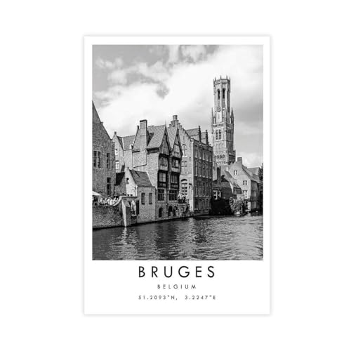 MGHDGD Poster auf Leinwand Brügge, Brügge, Wandkunst, Dekordruck, Bild Gemälde für Wohnzimmer, Schlafzimmer, Dekoration, 20 x 30 cm MGHDGD Poster auf Leinwand Brügge, Brügge, Wandkunst, Dekordruck, Bild Gemälde für Wohnzimmer, Schlafzimmer, Dekoration, 20 x 30 cm von MGHDGD