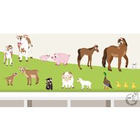 Wandtattoo "Bauernhoftiere" 16 Tiere Kinderzimmer Babyzimmer Wandsticker von MHBilder