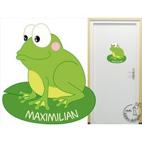 Wandtattoo "Frosch Ii Türschild" Für Kinderzimmer Babyzimmer Kinder Kinderdeko Wanddeko Wandsticker Wandaufkleber von MHBilder