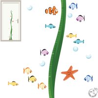 Wandtattoo "Messlatte Ozean" Fürs Kinderzimmer Wandsticker Babyzimmer Baby Kinder Unterwasserwelt von MHBilder