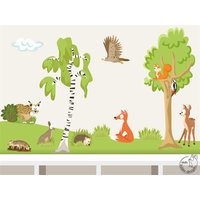 Wandtattoo "Wald Xs I." 8 Welttiere Serie Wandsticker Babyzimmer Kinderzimmer Baby Kinder von MHBilder