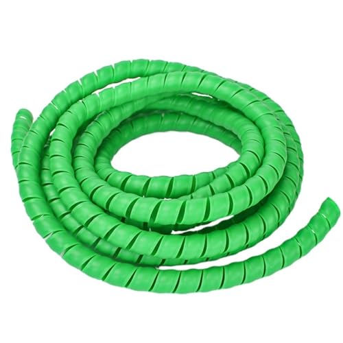 Spiral Wickeln 1 Meter Wrap Winding Organizer Protector Plastic Spiral Tube Wire Cable Protection Line Pipe Wear-resistant Sleeve Schlauch Abdeckung(Color:Green,Size:35mm inside diameter) von MIAOSHE