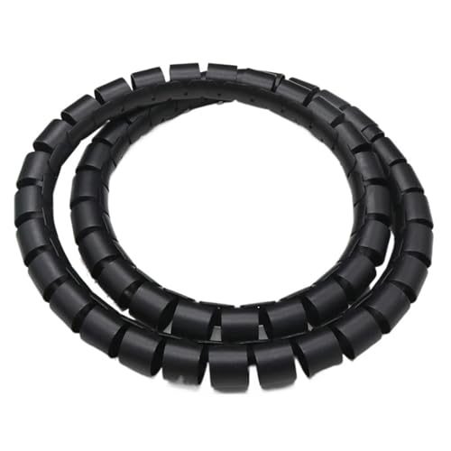Spiral Wickeln 3 Meters 5 Meters 8mm to 25mm Line Protection Organizer Pipe Protector Wrap Spiral Winding Cable Wire Cover Tube Schlauch Abdeckung(Color:Schwarz,Size:20mm 5 Meters) von MIAOSHE