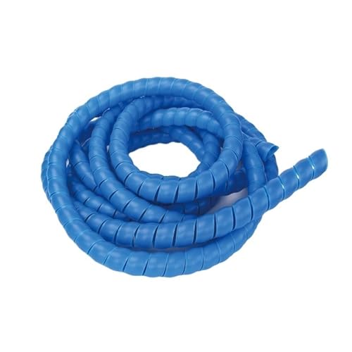 Spiral Wickeln 5 Meter Spiral Winding Pipe Sleeve 8mm to 32mm Wire Organizer Wrap Colorful Tube Flame Retardant Casing Cable Sleeves Schlauch Abdeckung(Color:Blue,Size:22mm inside diameter) von MIAOSHE