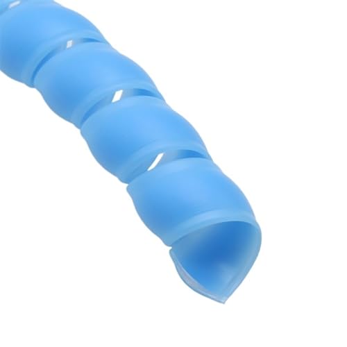 Spiral Wickeln Flexible Cable Sleeve 8mm 10mm 12mm Spiral Pipe Wrap Winding Line Protection Cable Organizer Wire Cover Tube Protector Schlauch Abdeckung(Color:Blue,Size:ID 8mm 5 Meters) von MIAOSHE