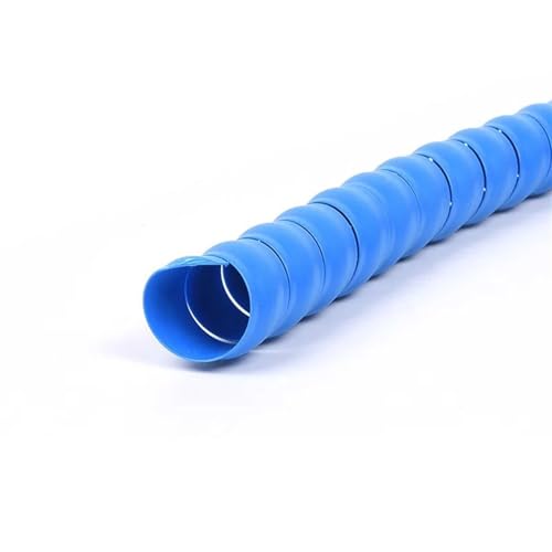 Spiral Wickeln Flexible Spiral Wrap Winding Cable Protector Line 8mm 10mm 16mm 22mm 28mm Cable Sleeve Cover Tube Wire Organizer Pipe Protection Schlauch Abdeckung(Color:Blue,Size:ID 16mm 5 Meters) von MIAOSHE