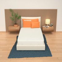 Miasuite - Matratze 75x180 fur kleines bett, Höhe 14 cm - Aloe Vera, Waterfoam, unverformbar Plus H14 von MIASUITE