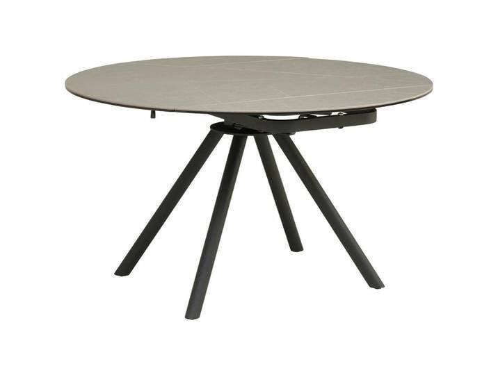 MID.YOU ESSTISCH, Grau, Schwarz, Metall, Glas, Keramik, rund, Rundrohr, 80-130x75-77x130 cm, ausziehbar, Esszimmer, Tische, Esstische, Glastische MID.YOU ESSTISCH, Grau, Schwarz, Metall, Glas, Keramik, rund, Rundrohr, 80-130x75-77x130 cm, ausziehbar, Esszimmer, Tische, Esstische, Glastische von MID.YOU