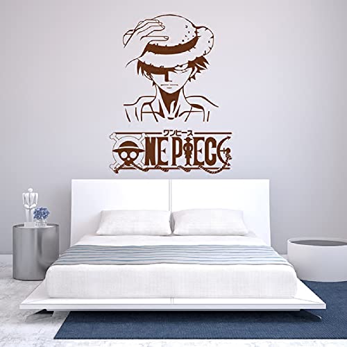 Wandtattoo manga wandaufkleber, wandsticker aufkleber，Anime One Piece Kinderzimmer Jungen Schlafzimmer Hintergrund Wand Schwarz-60*90cm von MIKUAJ