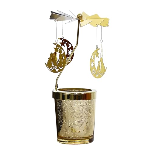 MINGZHE Drehender Kerzenhalter, Drehender Teelicht-Kerzenhalter, Karussell-Kerzendreher, Rotierender Teelicht-Kerzenhalter aus Metall für Tischdekoration, Weihnachten, Party-Dekoration, MINGZHE Drehender Kerzenhalter, Drehender Teelicht-Kerzenhalter, Karussell-Kerzendreher, Rotierender Teelicht-Kerzenhalter aus Metall für Tischdekoration, Weihnachten, Party-Dekoration, von MINGZHE