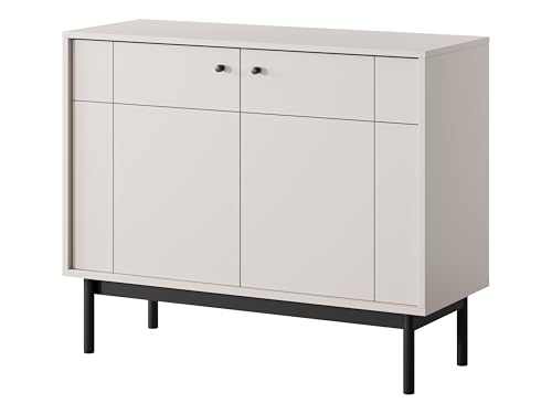 MINIO go for it - Kommode JUKON, Sideboard, 103.5 cm, Schwarze Holzbeine, Farbe: Cashmire MINIO go for it - Kommode JUKON, Sideboard, 103.5 cm, Schwarze Holzbeine, Farbe: Cashmire von MINIO go for it