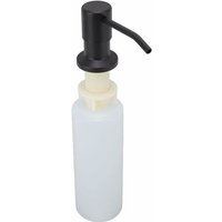 Spülbecken-Seifenspender, 360° drehbarer eingebauter Seifenspender, 500 ml, Edelstahl-Seifenspender für Spülbecken (schwarz) - Minkurow von MINKUROW