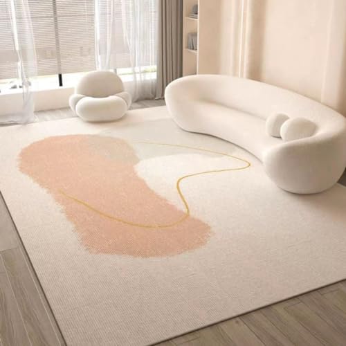 MINTIFNT Wohnzimmer Teppich Bodenmatte Luxus Modern Licht Luxus Premium Premium Schlafzimmer Bodenmatte Creme Stil von MINTIFNT