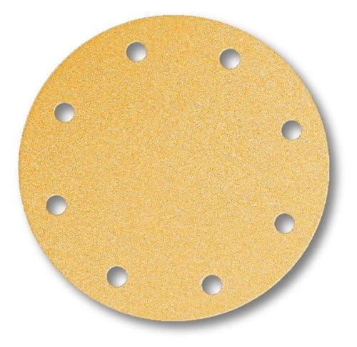 Mirka Gold Universal-Schleifpapier Ø 200mm Klett 9-Loch, Korn P150, 50 Stk/Zum Schleifen von Gips, Spachtel, Spanplatten, Holz, Lack Mirka Gold Universal-Schleifpapier Ø 200mm Klett 9-Loch, Korn P150, 50 Stk/Zum Schleifen von Gips, Spachtel, Spanplatten, Holz, Lack von MIRKA