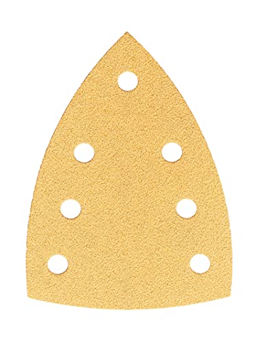 Mirka Gold Schleifdreieck Universal-Schleifpapier 100x152x152mm 7-Loch/Korn P220, 100 Stk/Zum Schleifen von Gips, Spachtel, Spanplatten, Holz, Lack Mirka Gold Schleifdreieck Universal-Schleifpapier 100x152x152mm 7-Loch/Korn P220, 100 Stk/Zum Schleifen von Gips, Spachtel, Spanplatten, Holz, Lack von MIRKA