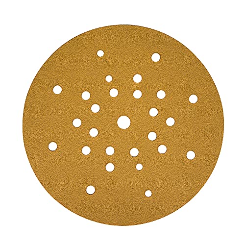 Mirka Gold Universal-Schleifpapier Ø 225mm Klett P240, 25/Pack/Zum Schleifen von Gips, Spachtel, Spanplatten, Holz, Lack von MIRKA