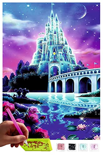 MISHBAY Diamond Painting Disney Motiv - 30x40cm Diamond Painting Erwachsene - Diamant Painting Bilder Disneyland - DIY 5D Satz Wand Dekor Diamantstickerei von MISHBAY