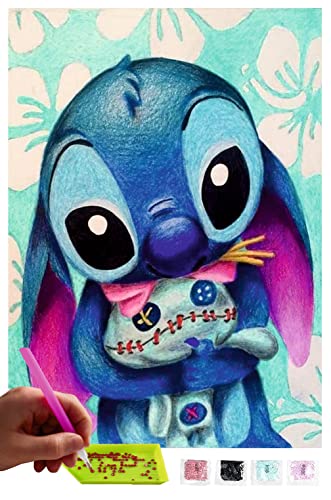 MISHBAY Diamond Painting Stitch - 30x40cm Diamond Painting Erwachsene - Disney Diamant Painting Bilder - DIY 5D Satz Wand Dekor Diamantstickerei von MISHBAY