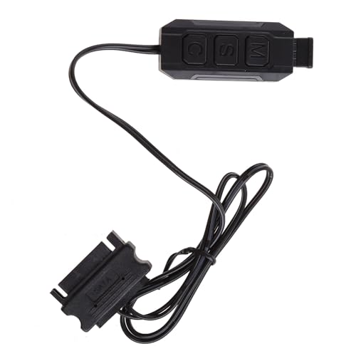 MISUVRSE ARGB Controller 50 cm Kabel Breite Kompatibilität 5 V 3-polig Zur Netzteil Steuerplatine Schwarz Lüfter Controller Netzteil Adapter ARGB Controller 50 cm Kabel Breite Kompatibilität 5 V von MISUVRSE