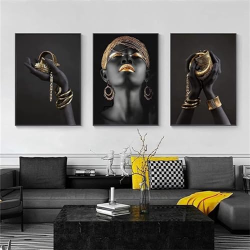 3D Metallfigur Statue Kunst Liebe Herz Kuss Bilder Wandkunst Wohnzimmer Wanddekoration - Ohne Rahmen (Poster-02,20X30cm*3) von MKHFUW