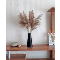 Schwarz-Weiße Vase Mit Pampas | Optional Ascetic Modern Home Dekor Einzigartiges Tischdekor Hochzeitsdekore Natürliche Muttertagsgeschenk Boho von MKModernDesign