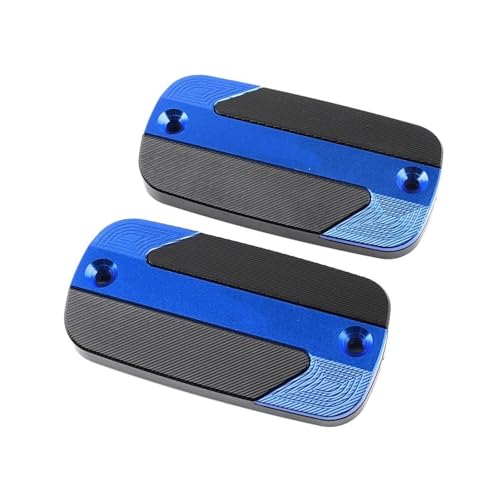 MMXwaLiL Motorrad Bremsflüssigkeitsbehälter Abdeckkappe Für CBR1100XX 1997-2006 Motorrad Aluminium Zubehör Vorne Brems Flüssigkeit Reservoir Abdeckung Zylinder Öl Tank Kappe(Blau,1 Pair) von MMXwaLiL