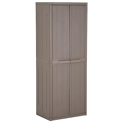 MNISDFL Wohnzimmer Kabinett Möbel für das Esszimmer Vitrinen Gartenschrank Braun 65x45x172 cm PP Holz-Optik von MNISDFL