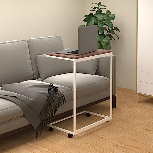 MOBCANT Beistelltisch mit Rollen, Balkontisch Coffee Table Nachttisch Betttisch Geeignet für Teehaus Hotel Büro Wohnung Weiß 55x35x70 cm Holzwerkstoff MOBCANT Beistelltisch mit Rollen, Balkontisch Coffee Table Nachttisch Betttisch Geeignet für Teehaus Hotel Büro Wohnung Weiß 55x35x70 cm Holzwerkstoff von MOBCANT