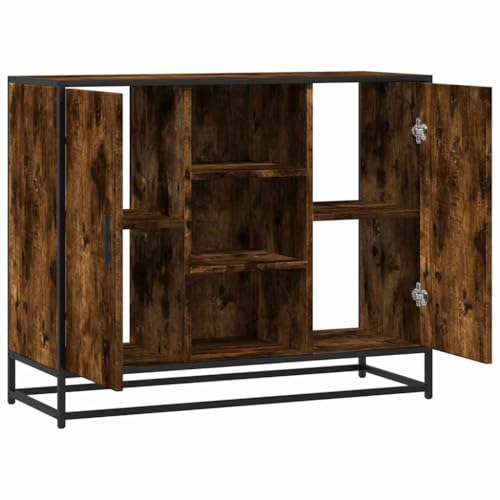 MOBCANT Sideboard, Anrichte Apothekerschrank Vorratsschrank Arbeitsplatte Geeignet für Foyer Wohnbereich Korridor Küche Räuchereiche 92x35x76 cm Holzwerkstoff MOBCANT Sideboard, Anrichte Apothekerschrank Vorratsschrank Arbeitsplatte Geeignet für Foyer Wohnbereich Korridor Küche Räuchereiche 92x35x76 cm Holzwerkstoff von MOBCANT