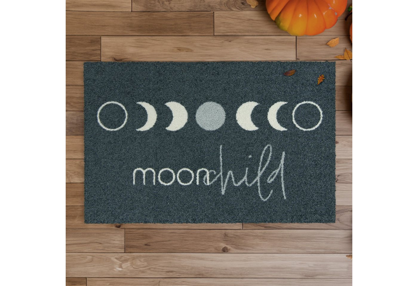 Fußmatte Moonchild Fußabtreter 45x70 cm waschbar anthrazit, MOCAVI, Rechteckig, Höhe: 450 mm von MOCAVI