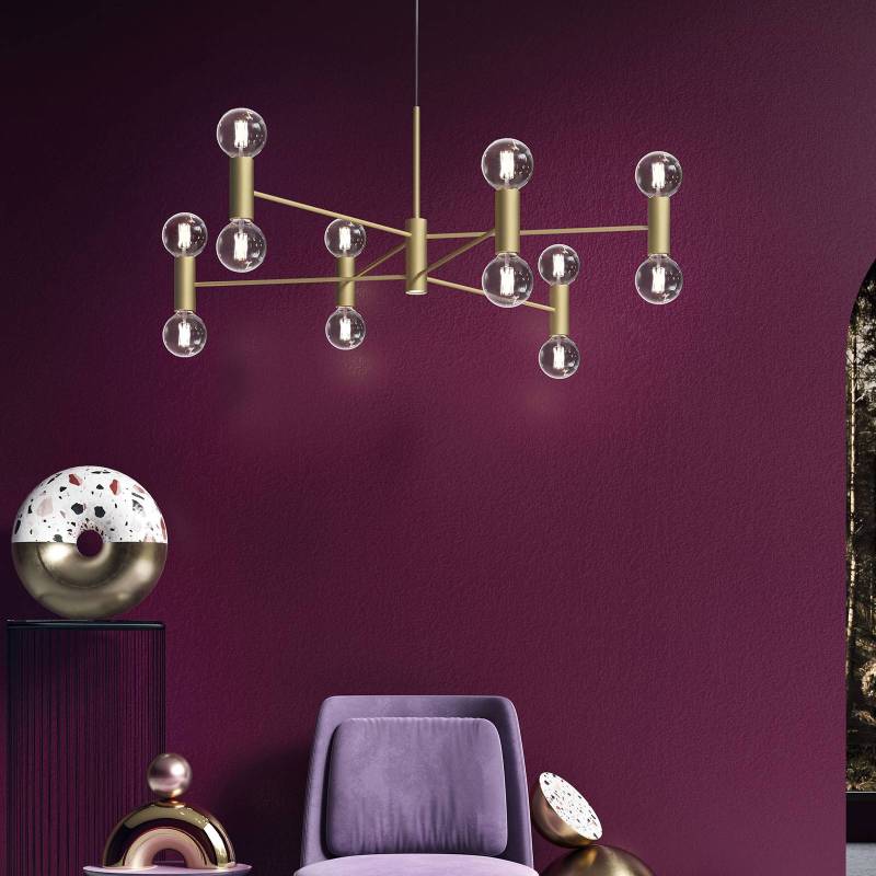 Modo Luce Chandelier Hängelampe 13fl 107cm gold von Modo Luce