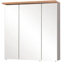 MÖBELPARTNER Spiegelschrank Jelda 148838 platingrau, eiche-landhaus 70,5 x 23,7 x 72,3 cm von MÖBELPARTNER